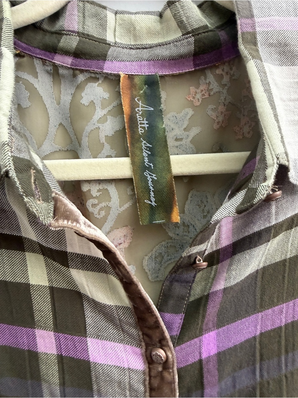 Aratta Madeline Shirt Dress, Size Medium - Picture 5 of 7
